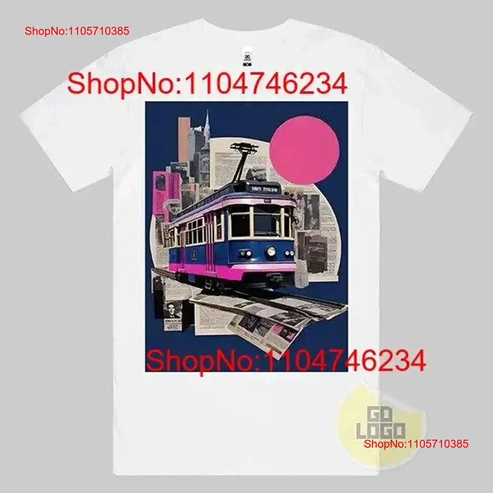 Vintage Fashion Melbourne - Футболка с изображением старинного трамвая Мельбурна,