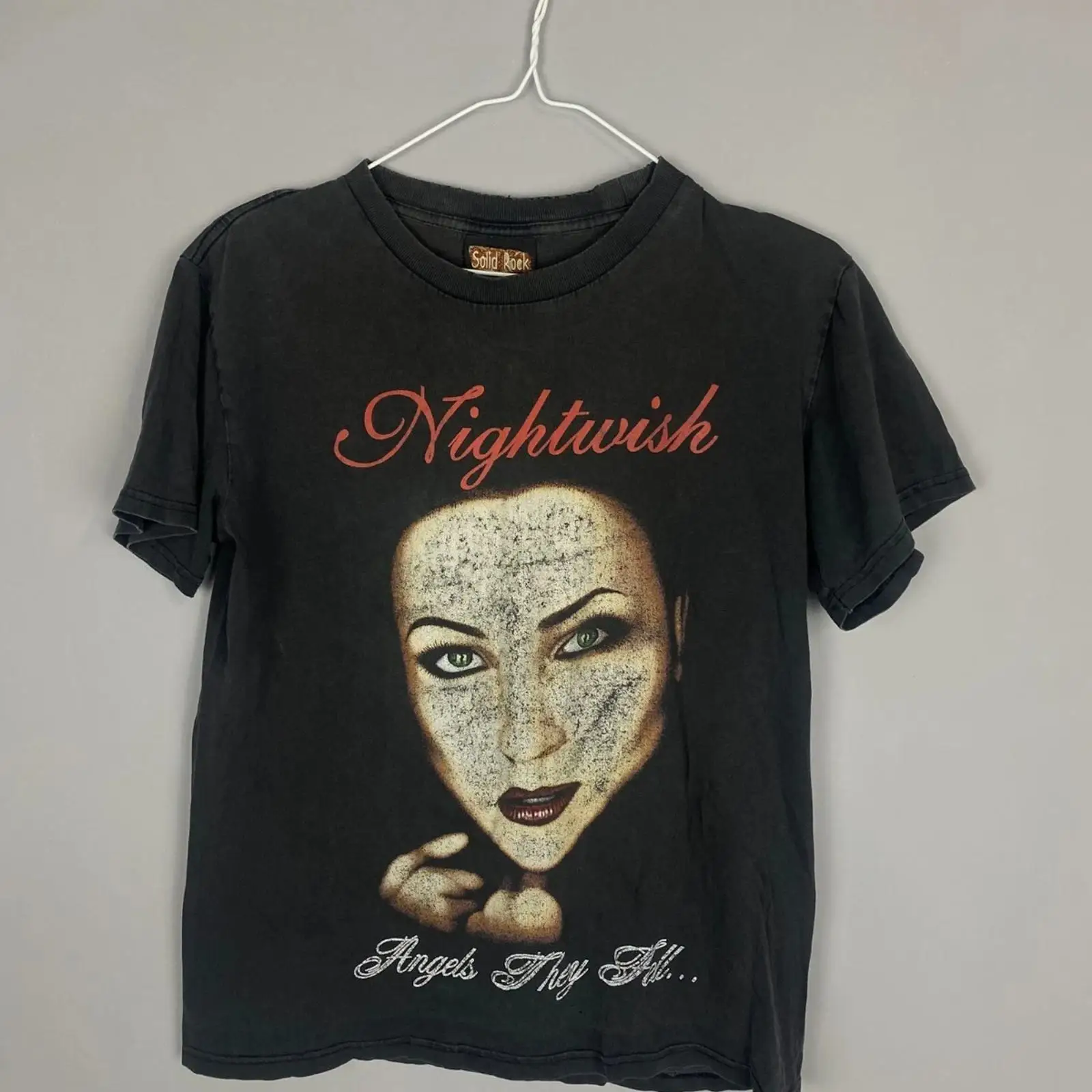 Vintage Fashion Quotes - Винтажная футболка Nightwish с принтом «Angels