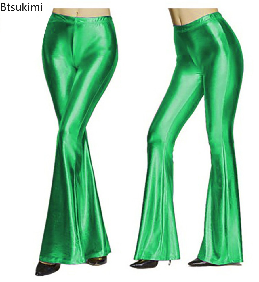Женские блестящие брюки-клеш и – обзор и цена Wide Leg Trouser 70S