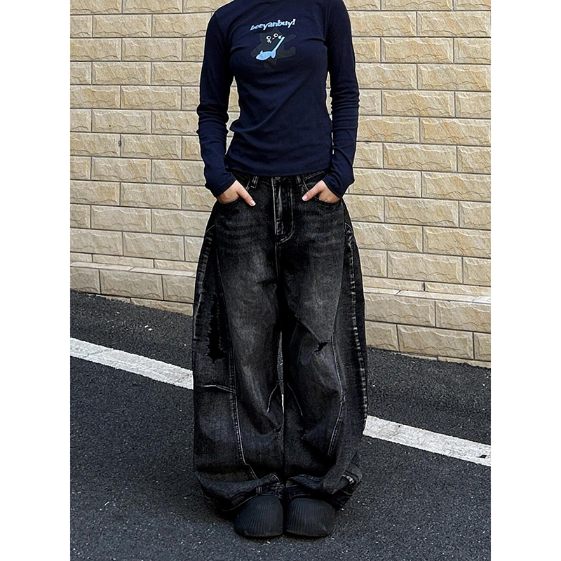 ZHIZOU Женщины Tomboy Dark Aca – обзор и цена Mom Jean High Rise