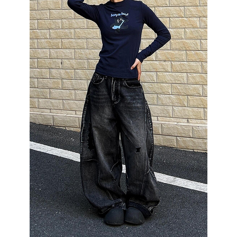 ZHIZOU Женщины Tomboy Dark Aca – обзор и цена Mom Jean High Rise
