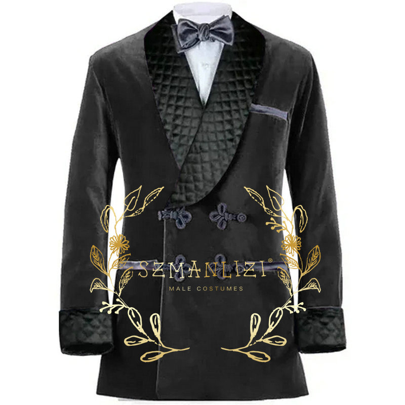 Двубортный фиолетовый бархатны – обзор и цена Velvet Blazer Vintage